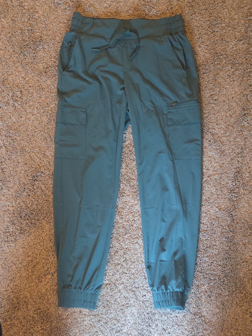 Women's Jogger Cargo Pants in Teal
